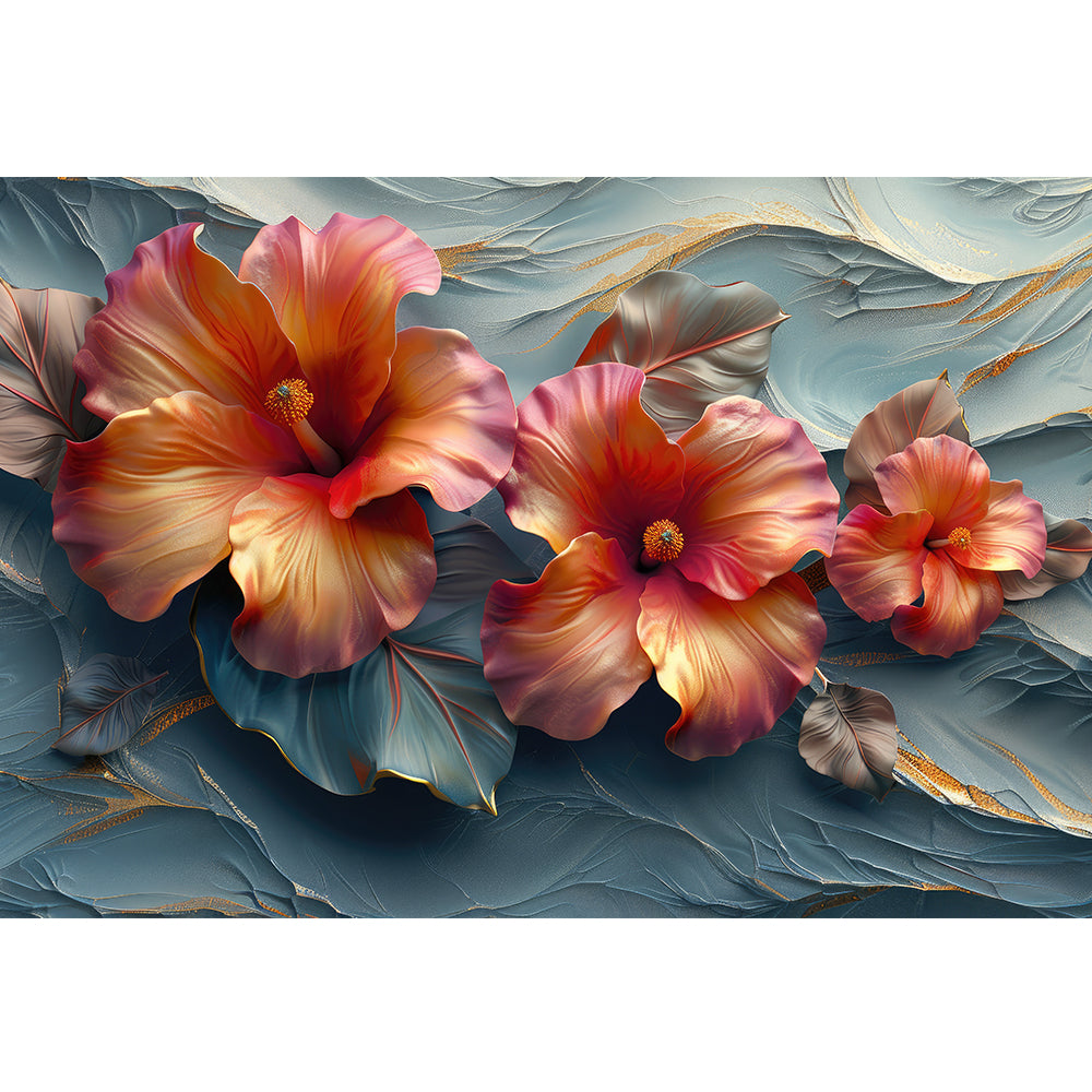 3D Flower painting abstract