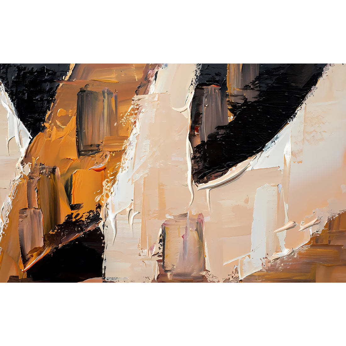 Abstract canvas painting
