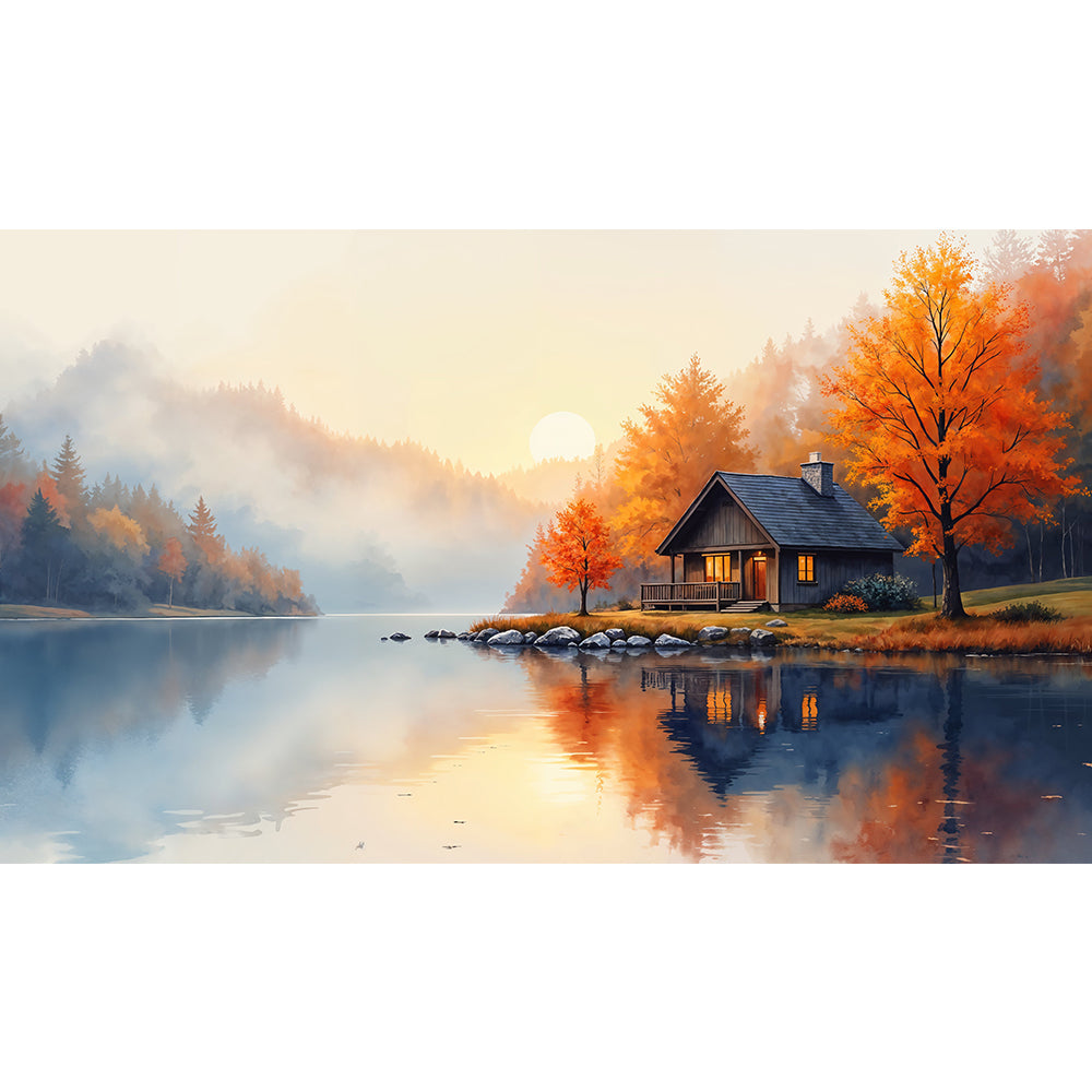 Beautiful Watercolor Nature Landscape