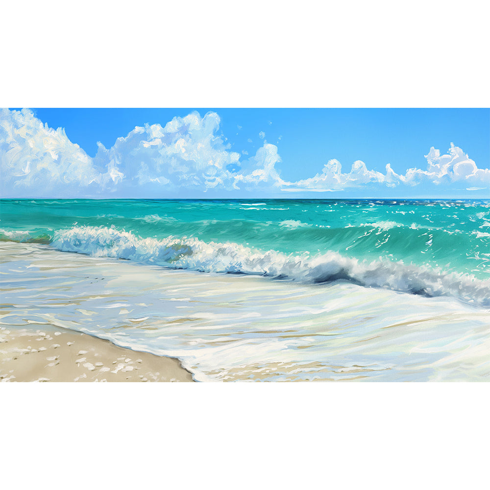 Seascape beautiful beach turquoise